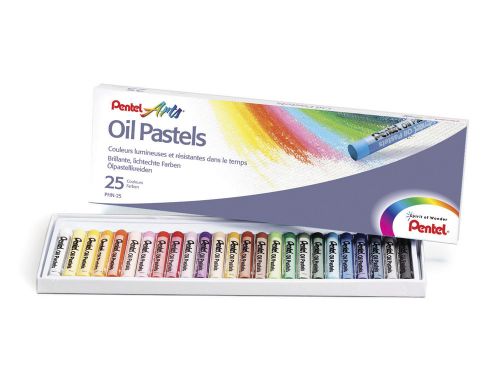Pastel de oleo pentel arts 25 cores , Pentel , 77831 , 4711577003597